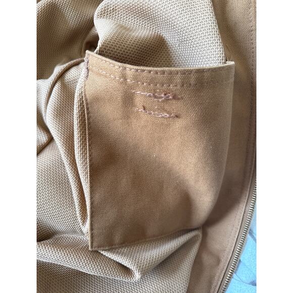 Carhartt Men's Duck Jacket J131 BRN Thermal Lined Hooded Coat Sz M Workwear - Picture 10 of 11